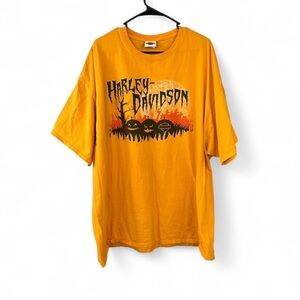 Halloween Harley Davidson Graphic Tee Size 3x-Large